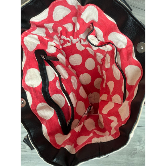 Loungefly Disney Minnie Mouse Tote Bag White Red - Picture 7 of 8